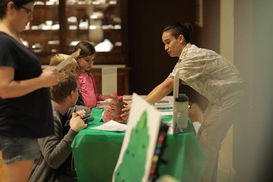 Museum Studies students engaging with visitors at the Mayborn Museum